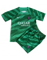 Paris Saint-Germain Brankářské Domácí dres pro děti 2023-24 Krátký Rukáv (+ trenýrky)